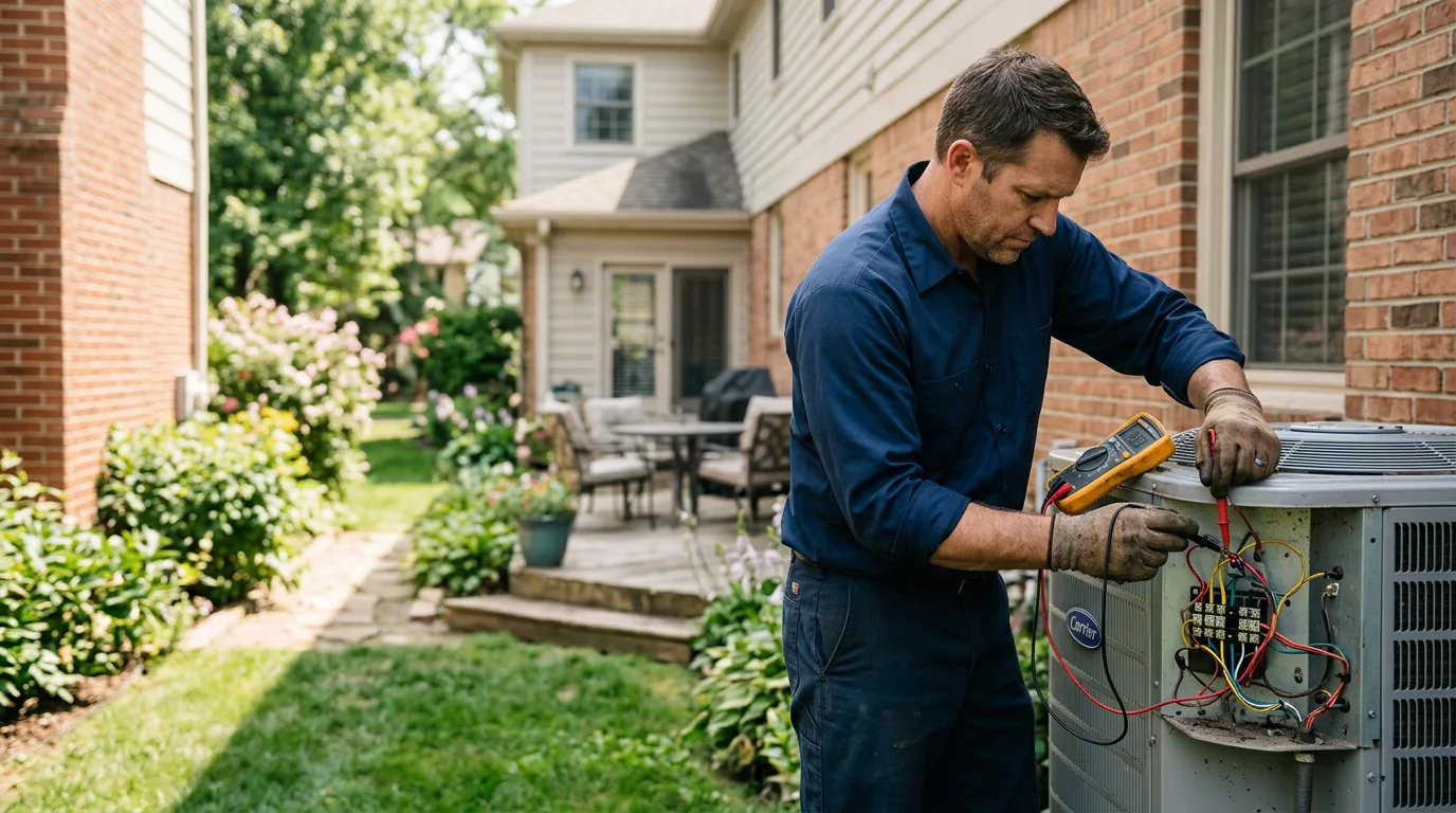 HVAC technician working near Oregon City, OR
